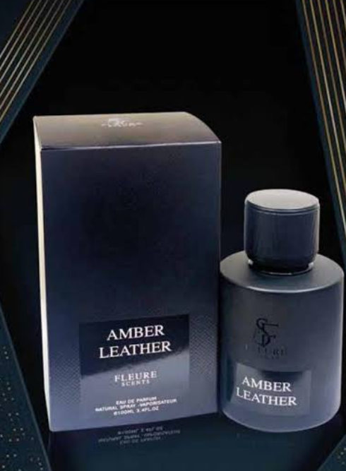 Amber Leather Perfume 🖤  Bold. Warm. Sophisticated.