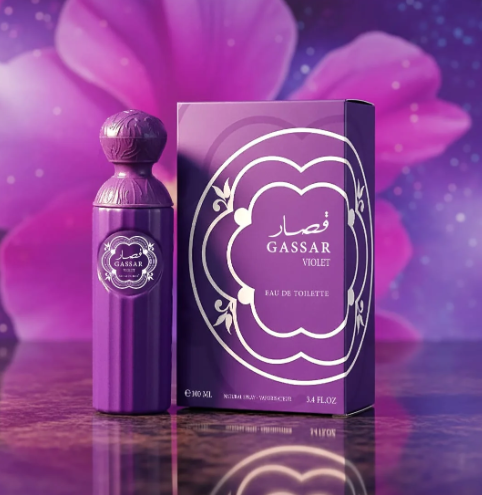 Gassar Violet Perfume Spray 💜  Elegant. Floral. Captivating.